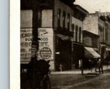 Big Rapids, Mi. 1908 Postcard ~ A Look Down Michigan Ave. UDB Grocery Store   picture