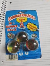 VINTAGE 1986 IMPERIAL TOY GARBAGE PAIL KIDS HI-BOUNCE BALLS 3 PACK picture