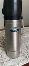 Vintage USA THERMOS 2466 Silver Stainless Steel Two Quart Size Vacuum Bottle picture