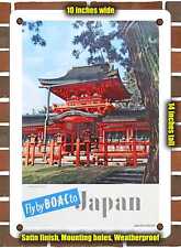 METAL SIGN - 1958 Fly by BOAC to Japan 2 - 10x14 Inches picture
