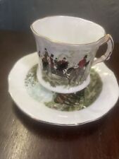 hammersley  the danbury mint hunt scence teacup and saucer picture