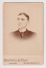 Cabinet Photo Genealogy George Elliot - West Unity Ohio McIntire & Ford Artists picture