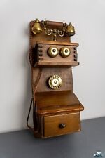 Antique Wall Telephone Wood/Brass picture