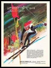 1968 Zenith Ski Company Regent Sports Hauppauge New York Watercolor Art Print Ad picture