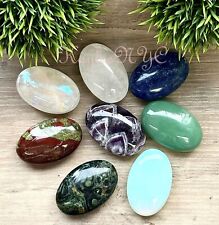 Wholesale Lot 8PCs Natural Mix Crystal Palm Stone Crystal Healing picture
