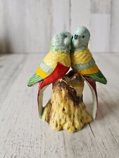 Vintage occupied Japan parakeet parrot bird statue figurine picture