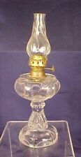 Miniature Findlay Glass Clear Sweetheart Kerosene Lamp Ohio Dalzell Gilmore picture