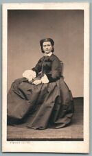 CDV 1860 Nobility Woman ID Wearing Crinoline Dress. Pierre Petit Photo picture