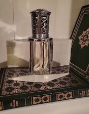 Vtg Crytal Lampe Berger Oil Lamp Chrome Art Deco Catalytic Oil Diffuser picture