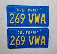 Vintage 1970 to 1980 California License Plates Volkswagen Bus VW Bug Beetle GHIA picture