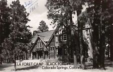Real Photo Postcard La Foret Camp Black Forest Colorado Springs Colorado~117946 picture