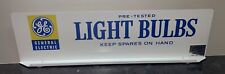Vintage General Electric GE Light Bulbs Advertising Sign  Hardware Store 36”x10” picture