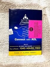 AOL America Online 8.0 Plus PC Installation Disc Vintage -Sealed Rare Handshake picture