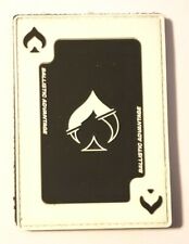 Ballistic Advantage Card Flame PVC Morale Patch Tactical Vinyl Hook Backed Spade picture