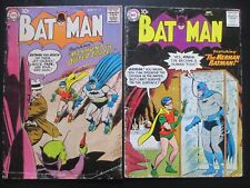 BATMAN #117 & #118 1958 EARLY SILVER AGE LOT OF 2 NICE GOOD+ GD/VG ALIENS SWAN picture