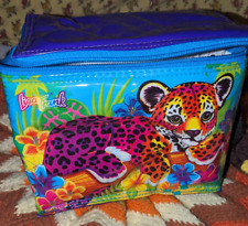 Vintage 90s Lisa Frank Hunter The Rainbow Leopard Insulated Cooler Lunch Box/Bag picture