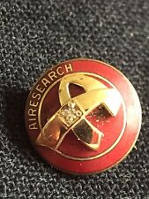 VINTAGE 10K YELLOW GOLD AVIATION AIRSEARCH SERVICE AWARD PIN picture