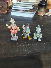 Vintage Pinocchio Figurines Fontanini Depose Italy Gideon Bisque Disney Set Of 3 picture