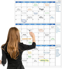 Large Dry Erase Calendar for Wall - Undated 3-Month Wall Calendar, 28