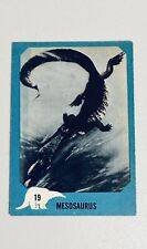 1961 Nu Card Dinosaur Series #19 VGEX MESOSAURUS (indent) picture