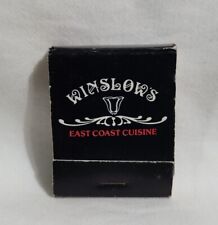 Vintage Winslow's Restaurant Matchbook Westport Connecticut Advertising Full picture