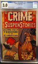 Crime Suspenstories #22 CGC 3.0 1954 Classic Decapitation Axe Cover PCH picture