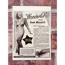 1951 AYDS Slim Diet Sexy JOAN BLONDELL Elegant Smiling - Original Vtg PRINT AD picture