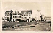 1941 RPPC Kennebunk Beach,ME Sea View House York County Maine Postcard 1c stamp picture
