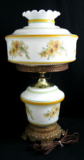 Very Large 3 Way “Gone With the Wind” style Hurricane Lamp. (Ek)-(EF) Ind. 1973. picture
