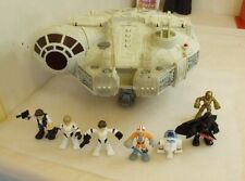 Vintage 2001 Star Wars Millenium Falcon Play School And Hasbro Mini Figure s  picture
