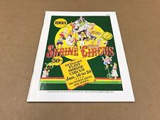 Vintage January 1993 Flint Shrine Circus Booklet W/ Some Clown Signatures picture