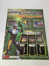 Flyer  MIDWAY  THE GRID   Arcade Video Game advertisement original see pic picture