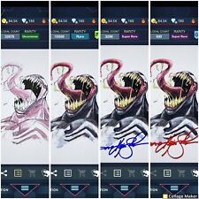 Topps Marvel Collect Venom Original Watercolor Red Signature Motion +Others 2020 picture