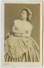 1860-70 CDV Vaury et Co. Actress Maria Christopher, Comic Relaxations. picture