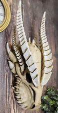 Large Dragon Fossil Skull Statue 14.5