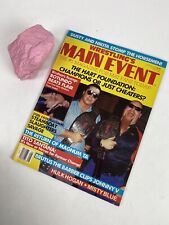 AUG 1987 WRESTLINGS MAIN EVENT magazine  - HART FOUNDATION - RIC FLAIR picture