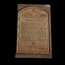 Postcard Plaque In St Paul Union Depot To Honor Josias R King Minnesota picture