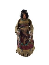 Vintage Hand Made Indian Native Woman 13 in Doll picture