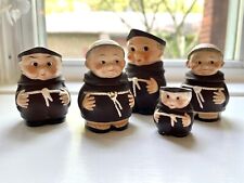 5 Piece Lot Vintage Goebel Friar Tuck / Monk W Germany Collection Figurines EUC picture