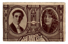 1915 The Broken Coin Silent Lost Film Postcard Pictureland Theatre Francis Ford picture