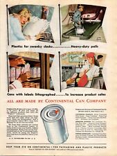 VINTAGE 1945 CONTINENTAL CAN COMPANY PRINT AD picture