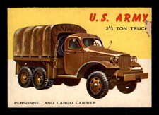 1954 Topps World on Wheels #55 U.S. Army    G X2924168 picture