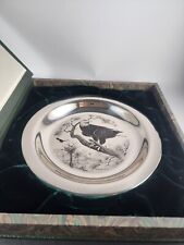 1973 Franklin Mint Plate American Bald Eagle - 6.8oz Solid Sterling Silver-#747 picture