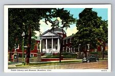 Massillon OH-Ohio, Public Library, Museum, Antique Vintage Souvenir Postcard picture