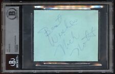 Nick Nolte signed autograph auto 3x4 cut Actor Kuiil in The Mandalorian BAS Slab picture