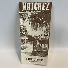 Vintage 1977 Natchez Fall Pilgrimage On The Mississippi Plantation Brochure picture