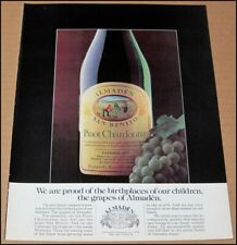 1979 Almaden Pinot Chardonnay Wine Print Ad Advertisement Vintage San Benito picture