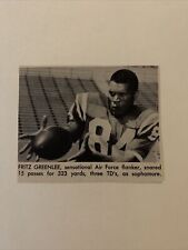 Fritz Greenlee Air Force Academy Falcons 1964 S&S Football Pictorial CO Panel picture