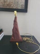 Mid-Century Modern Cypress Tree Table Lamp Vintage Working EXCELLENT 17.5” picture