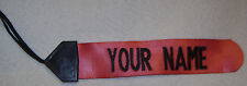 RED GEAR TAG PERSONALIZED FOR LUGGAGE/DUFFLE BAG ETC... picture